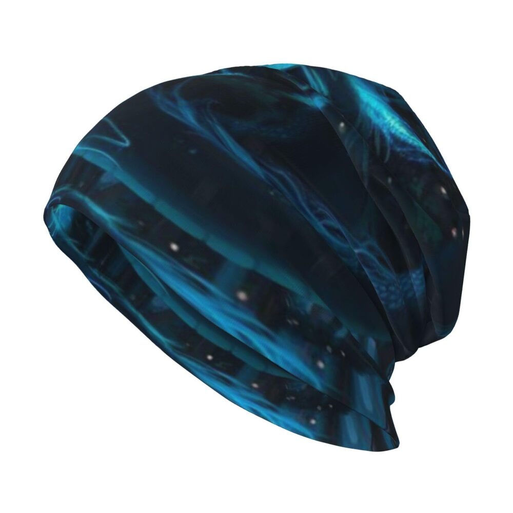 8162 Blue Dragon Slouchy Beanie & , Hip-Hop Soft Lightweight Baggy Skull